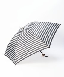 agnes b. (アニエスベー)/agnes b.（アニエスベー）　ボーダー柄 折りたたみ雨傘/ブラック