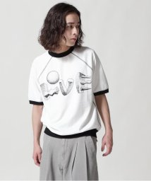 GARDEN(ガーデン)/Sasquatchfabrix./サスクワッチファブリックス/POLYHEDRON “LOVE” H/S SWEATSHIRT/ホワイト