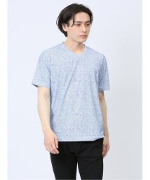 m.f.editorial/メッシュ 転写プリントフェイクVネック半袖Tシャツ メンズ Tシャツ カットソー カジュアル インナー トップス ギフト プレゼント/506057190