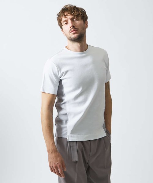 5351POURLESHOMMES(5351POURLESHOMMES)/トライアングル 半袖Tシャツ/ホワイト