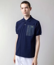 LACOSTE Mens(ラコステ　メンズ)/アウトドアジップポケット半袖ポロシャツ/ネイビー