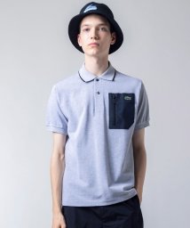 LACOSTE Mens(ラコステ　メンズ)/アウトドアジップポケット半袖ポロシャツ/グレー