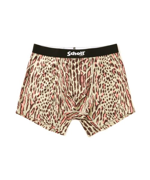 Schott(ショット)/直営限定/BOXER PANTS LEOPARD/ボクサーパンツ レオパード/アザー3