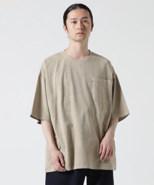 LHP(エルエイチピー)/DankeSchon/ダンケシェーン/活性染ポケット S/S Tee/ベージュ