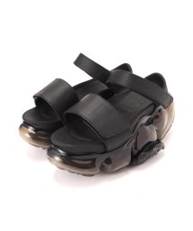 RoyalFlash/grounds/グラウンズ/MOOPIE LEATHER SANDAL BLACK/506059878