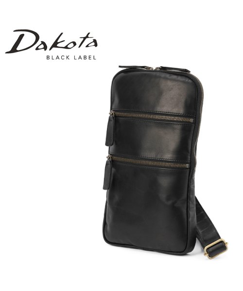 Dakota BLACK LABEL(ダコタブラックレーベル)/ダコタ ブラックレーベル ボディバッグ ワンショルダーバッグ メンズ 軽量 薄型 縦型 日本製 Dakota BLACK LABEL ホースト3 1623802/ブラック