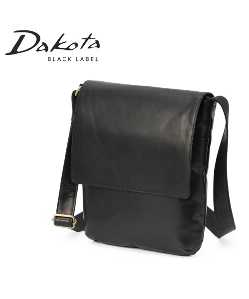 Dakota BLACK LABEL(ダコタブラックレーベル)/ダコタ ブラックレーベル ショルダーバッグ メンズ ブランド レザー 本革 軽量 薄型 縦型 A5 Dakota BLACK LABEL ホースト3 16238/ブラック