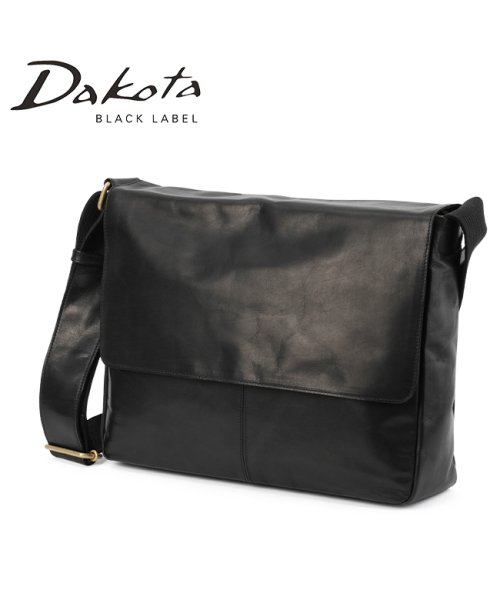 Dakota BLACK LABEL(ダコタブラックレーベル)/ダコタ ブラックレーベル ショルダーバッグ メンズ レザー 本革 大容量 軽量 大きめ A4 Dakota BLACK LABEL ホースト3 1623806/ブラック