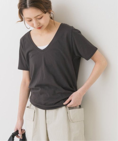 Spick & Span(スピック＆スパン)/≪予約≫VネックTシャツ/グレー