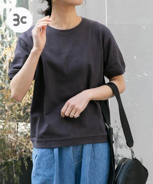 URBAN RESEARCH DOORS(アーバンリサーチドアーズ)/FORK&SPOON　ヘビーウェイト天竺ショートスリーブTシャツ/CHARCOAL