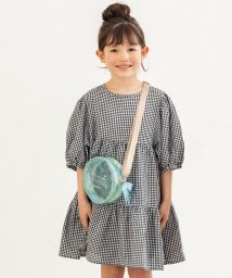 SHOO・LA・RUE(Kids) (シューラルーキッズ)/【110－140cm】フレンチリネンブレンド ティアードチュニック/ブラック（219）