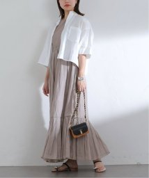 La Totalite(ラ　トータリテ)/【MARILYN MOON/マリリンムーン】sheer starched cotton dress/グレーA