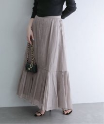 La Totalite(ラ　トータリテ)/【MARILYN MOON/マリリンムーン】sheer starched cotton skirt/グレーA