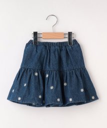 SHOO・LA・RUE(Kids) (シューラルーキッズ)/【110－140cm】お花刺繍インナーパンツ付きスカート/ブルー（093）