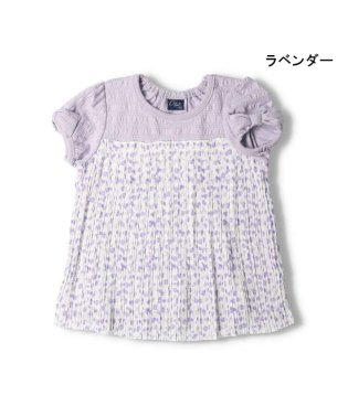 Crescent/【子供服】 crescent (クレセント) 花柄シフォンプリーツ切替半袖Tシャツ 80cm～140cm N42819/506060497