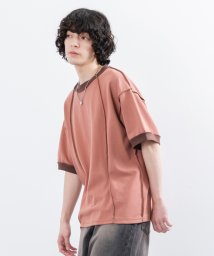 JUNRed/リバースデザインTシャツ/506060573