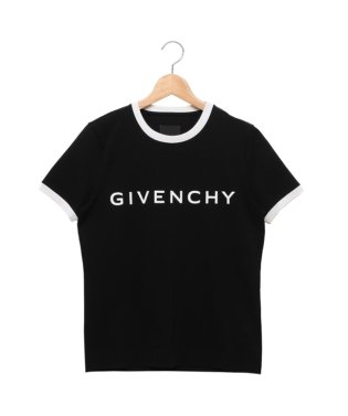 GIVENCHY/ジバンシィ Tシャツ カットソー スリムフィットTシャツ アーキタイプ ロゴ ブラック ホワイト レディース GIVENCHY BW70BF3YAC 004/506060588