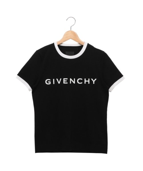 GIVENCHY(ジバンシィ)/ジバンシィ Tシャツ カットソー スリムフィットTシャツ アーキタイプ ロゴ ブラック ホワイト レディース GIVENCHY BW70BF3YAC 004/その他