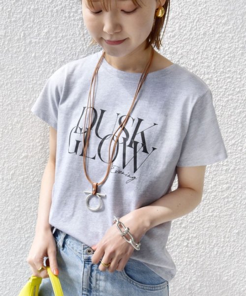 SHIPS WOMEN(シップス　ウィメン)/【SHIPS別注】81BRANCA:バリエーション ロゴ TEE ◇/ライトグレー