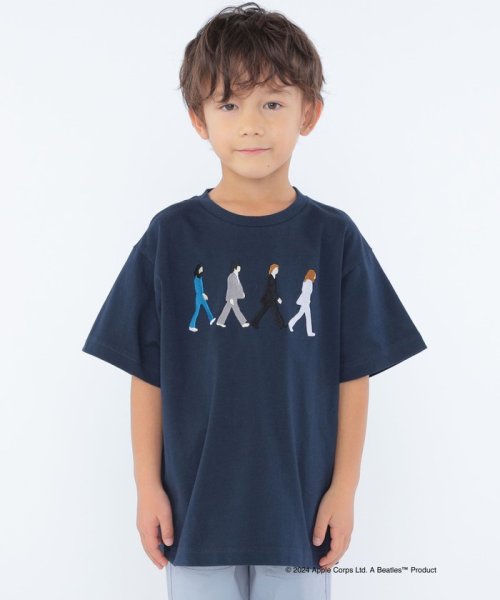 SHIPS KIDS(シップスキッズ)/SHIPS KIDS:100～130cm / 〈家族おそろい〉【THE BEATLES】TEE/ネイビー