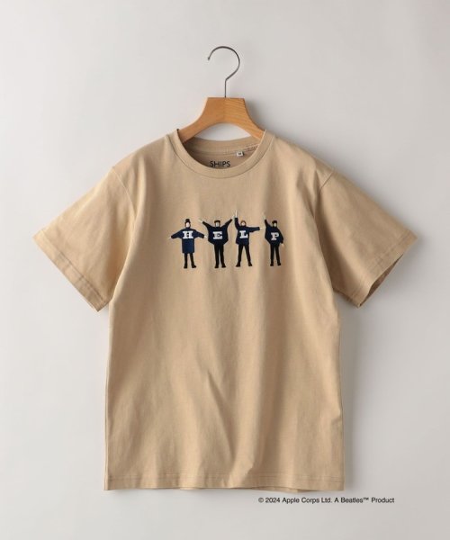 SHIPS KIDS(シップスキッズ)/SHIPS KIDS:140～160cm /〈家族おそろい〉【THE BEATLES】TEE/ベージュ