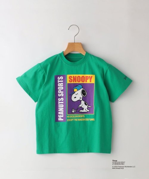 SHIPS KIDS(シップスキッズ)/SHIPS KIDS:85～95cm / スヌーピー スポーツ 半袖 TEE/グリーン