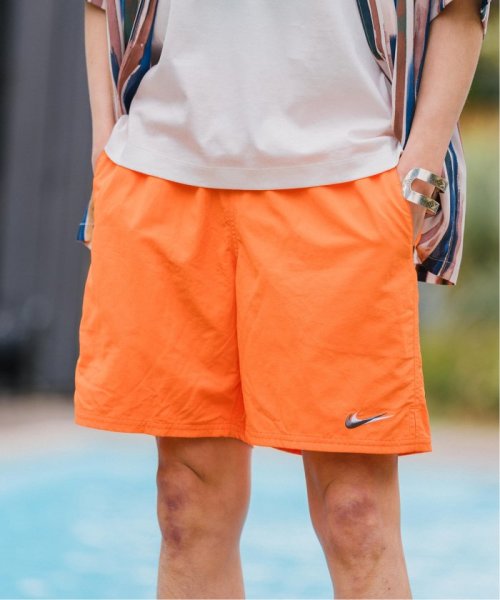 EDIFICE(エディフィス)/《再入荷》NIKE SWIM (ナイキ スイム) 別注 スウッシュ プリント ボードショーツ/オレンジ