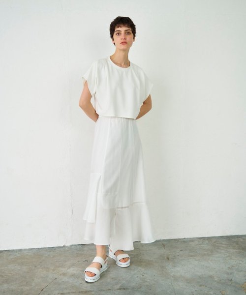 イレギュラーヘムスカート 