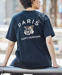 Paris Saint-Germain(Paris SaintGermain)/【Paris Saint－Germain】カレッジロゴ刺しゅう Tシャツ/ブラック