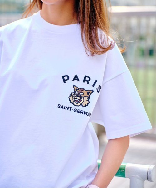 Paris Saint-Germain(Paris SaintGermain)/【Paris Saint－Germain】カレッジロゴ刺しゅう Tシャツ/ホワイト