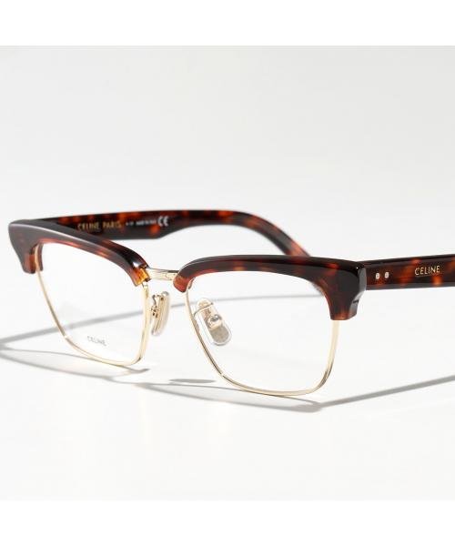 CELINE メガネ CL50026U ブロー型 ハーフリム サーモント CELINE メガネ CL50026U ブロー型 ハーフリム