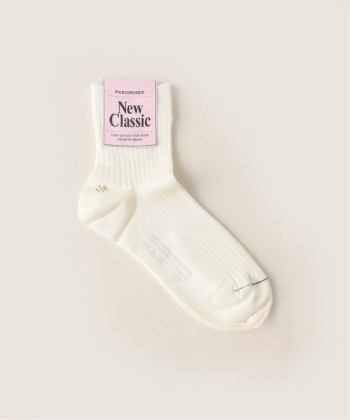 NOBLE(ノーブル)/MARCOMONDE/マルコモンド high grade silk socks/ホワイト