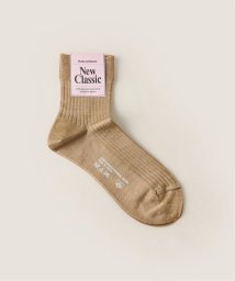 NOBLE(ノーブル)/MARCOMONDE/マルコモンド high grade silk socks/キャメル