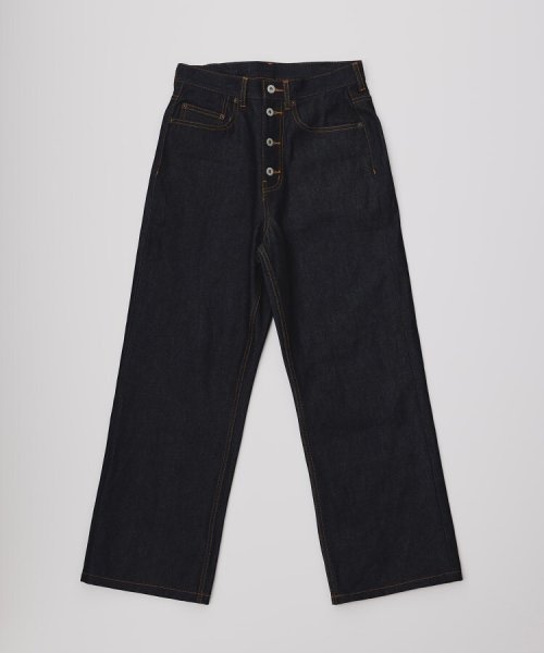 tk.TAKEO KIKUCHI(ティーケー　タケオキクチ)/K’Project by あゆた Classic Star Wide Denim Pants/ブルー（492）