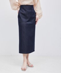 ROPE'/シルクコットン ポケット付きデニムタイトスカート【メディア掲載】/506061678