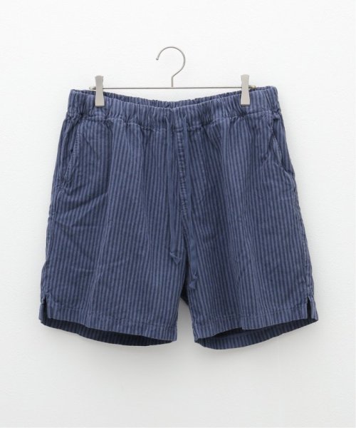 SAVE KHAKI(セイブカーキ)/SAVE KHAKI UNITED / HEMP STRIPLE EASY SHORT/ブルー