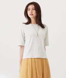 J.PRESS LADIES（LARGE SIZE）(J．プレス　レディス（大きいサイズ）)/フライスジャージー カットソー/ライトグレー系