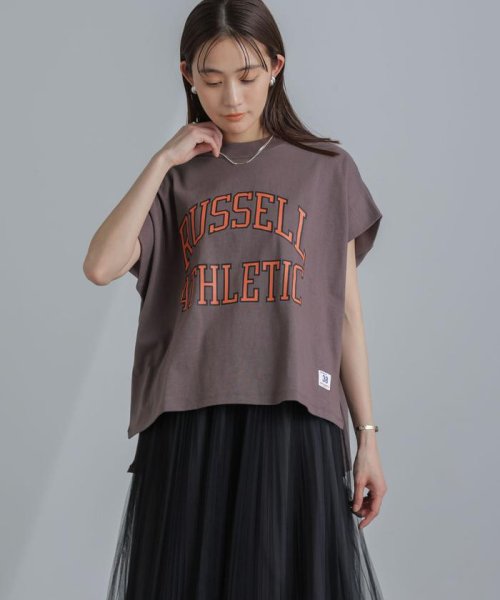 nano・universe(ナノ・ユニバース)/RUSSELL ATHLETIC/Classic Cotton Jersey Shirt/ブラウン