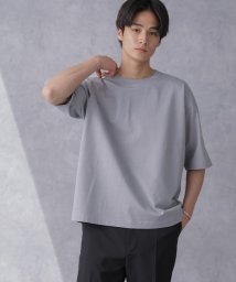 nano・universe(ナノ・ユニバース)/WEB限定 ヘビーウェイトワイドTシャツ 半袖/ブルーグレー5