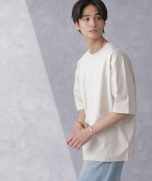 nano・universe(ナノ・ユニバース)/WEB限定 ヘビーウェイトワイドTシャツ 半袖/エクリュ4