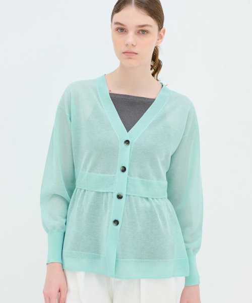 Vネックニットカーディガン 