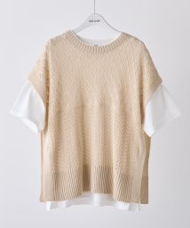 NICE CLAUP OUTLET/【nao】2枚setトップス　ベスト　Tシャツ　透かし編み　ゆったり/506053480