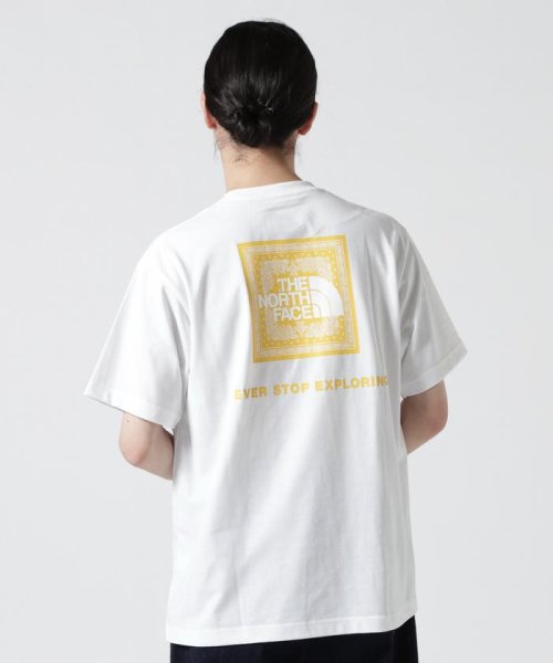 BEAVER(ビーバー)/THE NORTH FACE/ザ・ノースフェイスS/S Bandana Square Logo Tee/ホワイト