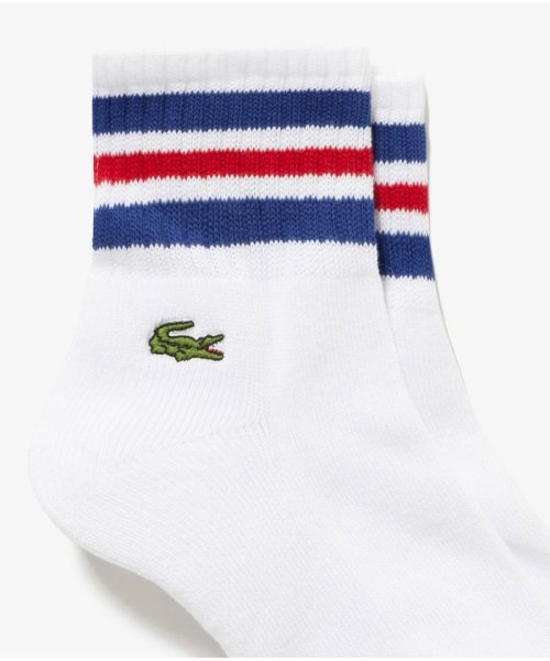 LACOSTE Mens(ラコステ　メンズ)/ラインドアメリブショートソックス（25－27）/トリコロール