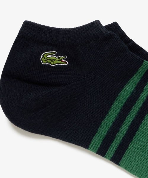 LACOSTE Mens(ラコステ　メンズ)/バイカラースニーカーソックス/ネイビー