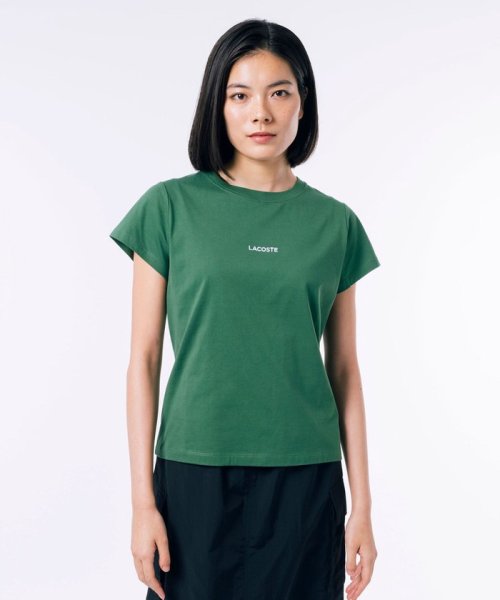 LACOSTE(ラコステ)/コンパクトブランドネームロゴTシャツ/グリーン