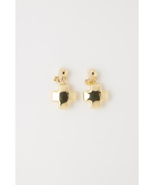 moussy/PUFFED CROSS CLIP イヤリング/506061876