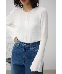 AZUL by moussy/シアーニットカーディガン/506061926