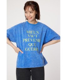 RODEO CROWNS WIDE BOWL(ロデオクラウンズワイドボウル)/G/O NEON TEXT Tシャツ/BLU