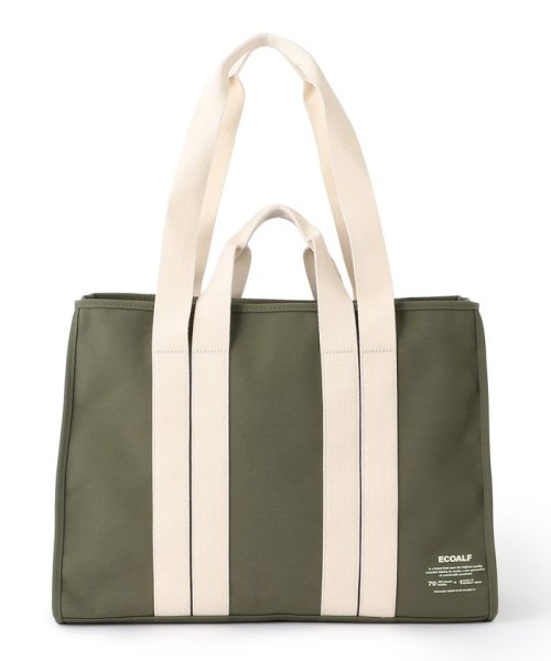 ECOALF WOMEN(ECOALF WOMEN)/CABAS 2WAY バッグ / CABAS BAG UNISEX/カーキ/ホワイト